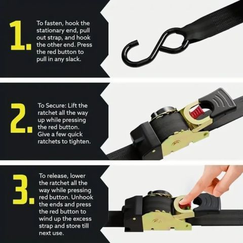 π Limited Time β Upgraded 2025 Retractable Ratchet Strap (Perfect Gift for Menπ)